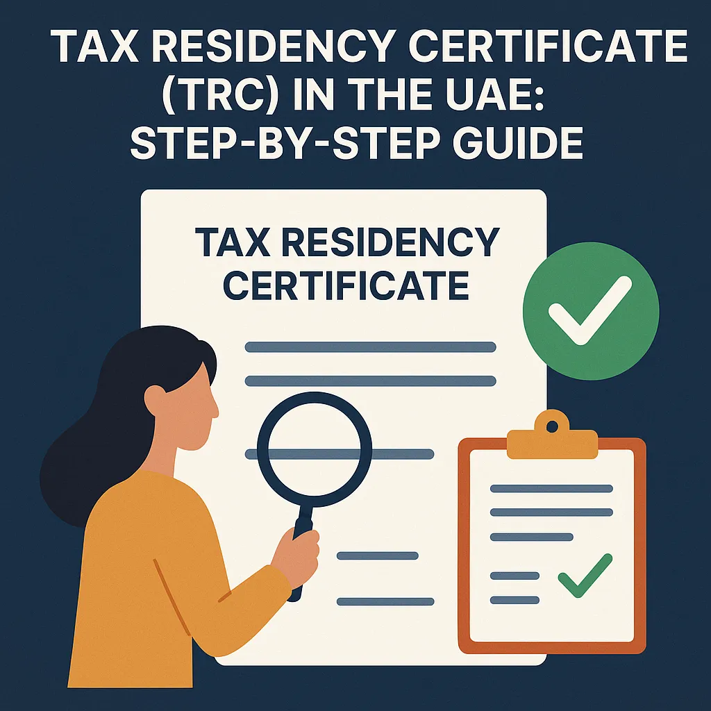 Tax Residency Certificate TRC UAE guide
