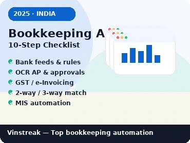 Bookkeeping automation India checklist
